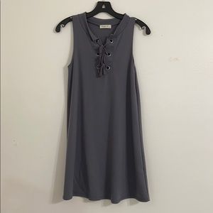 Ginger G Tie Front Tank Dress